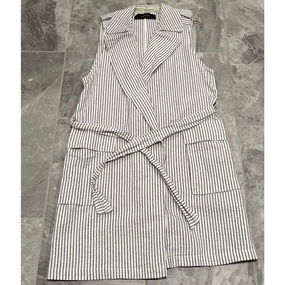 Zara structured striped vest - Picture 2 of 3